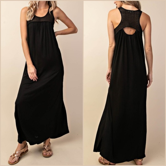 Des Feli Dresses & Skirts - Store Closing - Last 1‼️ Mesh Lace Maxi Dress